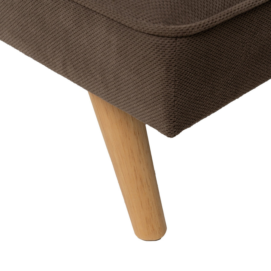 SOFÁ-CAMA TAUPE MADERA DECORACIÓN 175 X 84 X 73 CM