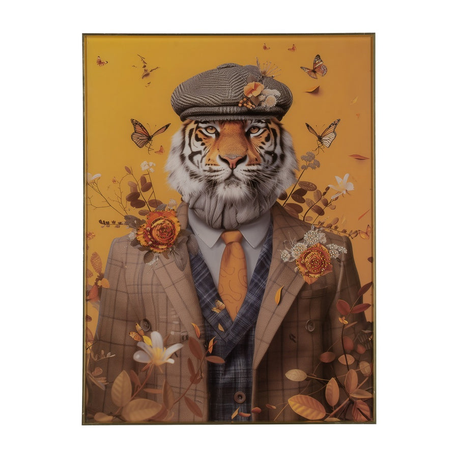 ANIMAL PRINT PICTURE 2/M GLASS 60 X 80 CM