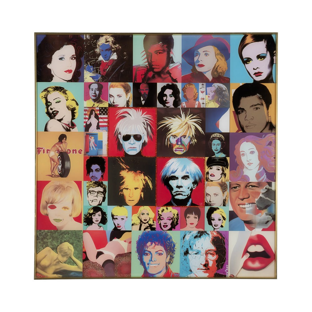 CUADRO IMPRESIÓN POP ART CRISTAL 80 X 80 CM