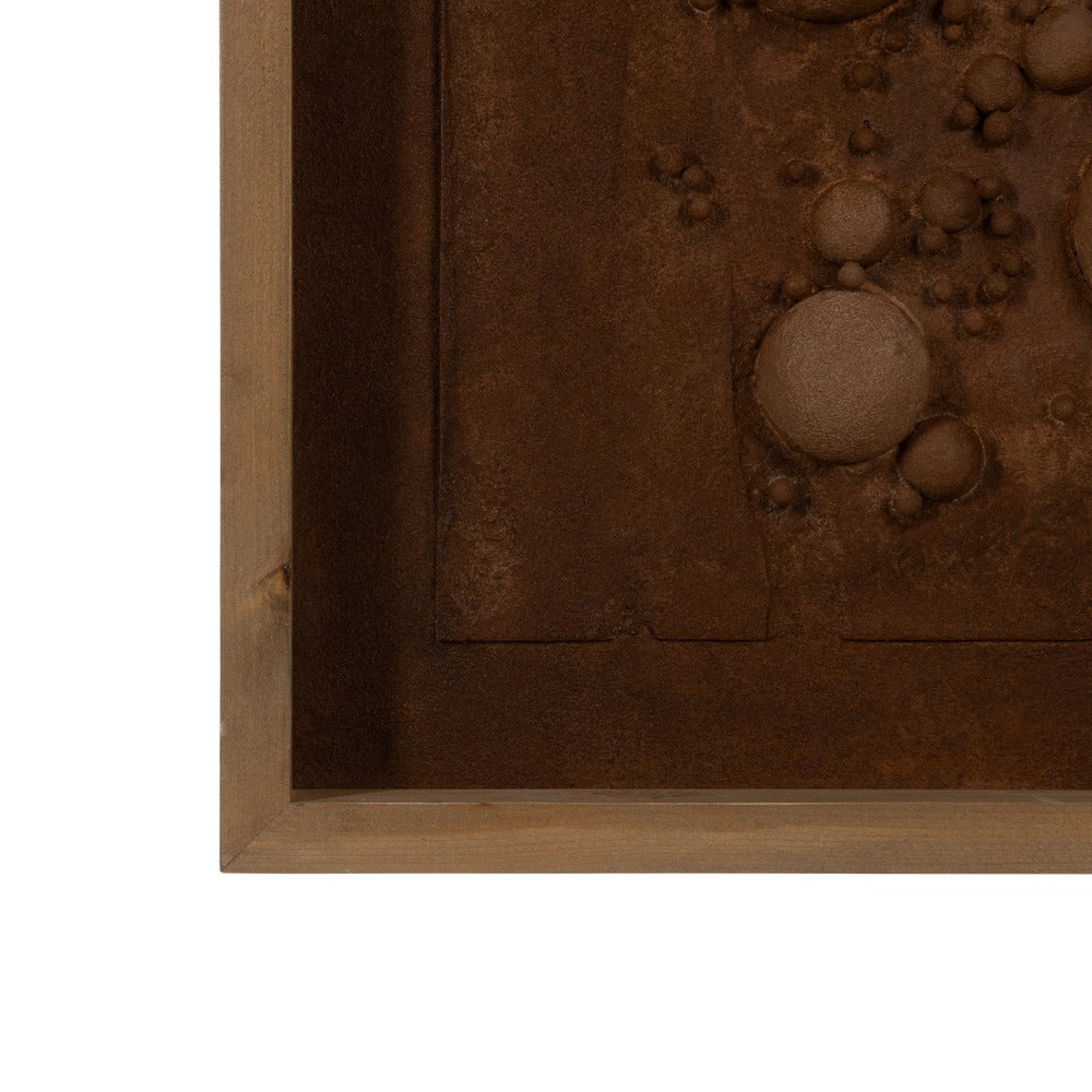 FRAMED PAINTING RELIEF CANVAS DECORATION 80 X 120 CM