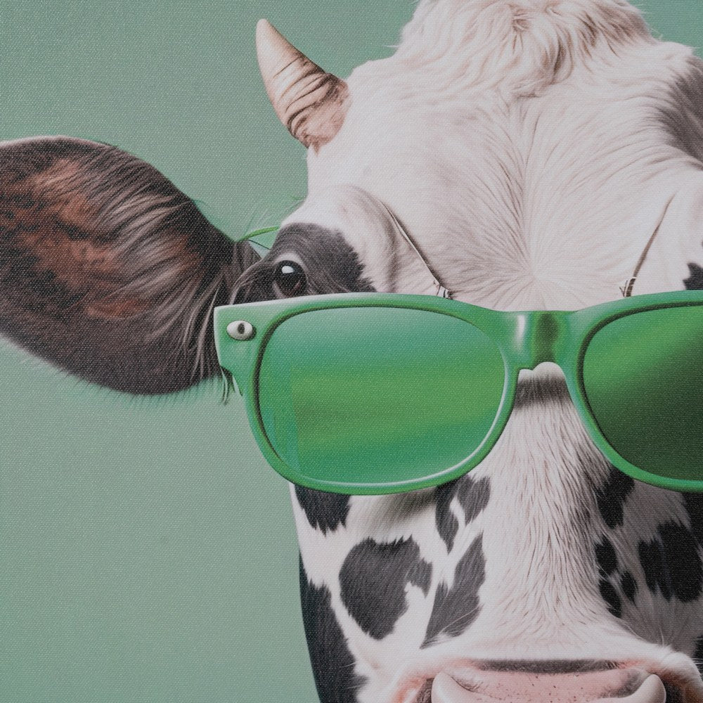 COW PRINT PICTURE DECORATION 50 X 3 X 70 CM