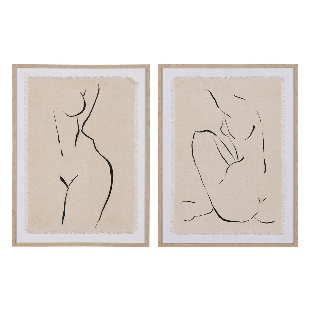 CUADRO IMPRESI�N SILUETA 2/M DECORACI�N 45 X 3 X 60 CM