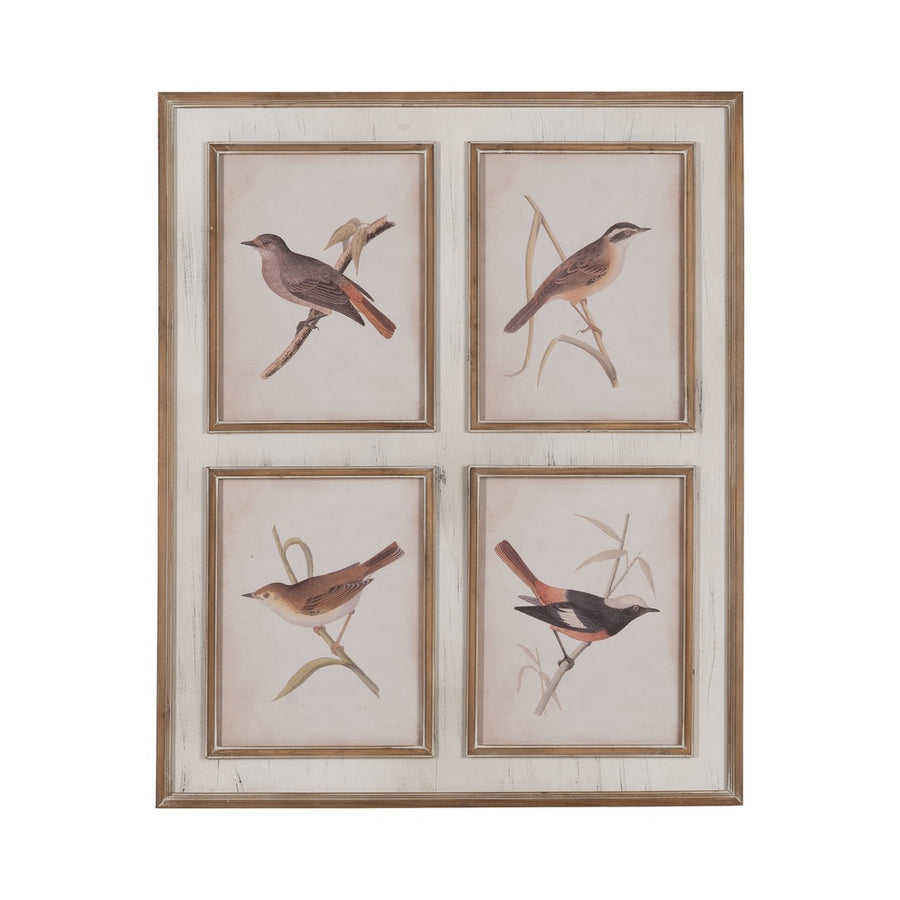 CUADRO IMPRESIÓN PÁJAROS 72,50 X 3,50 X 88 CM