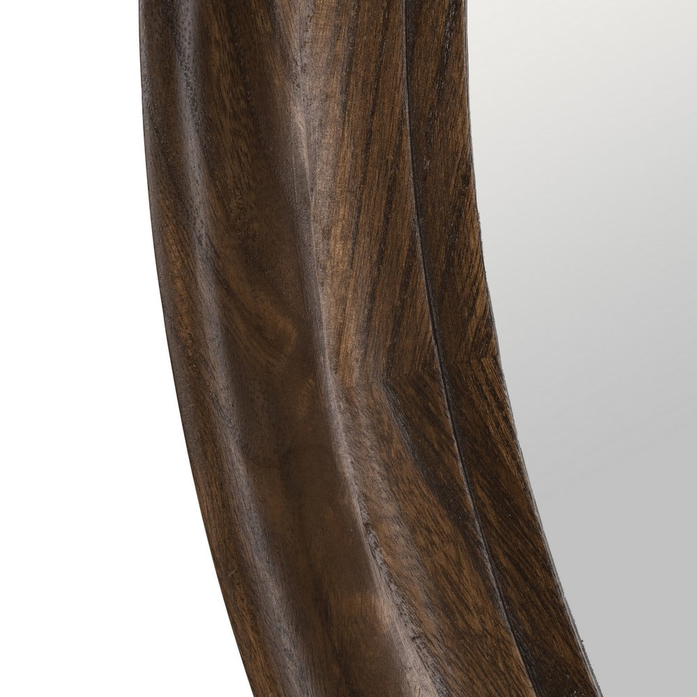 ESPEJO NATURAL MADERA PAULONIA 110,50 X 110,50 X 5 CM