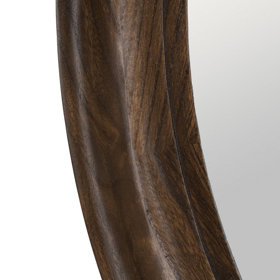 ESPEJO NATURAL MADERA PAULONIA 110,50 X 110,50 X 5 CM