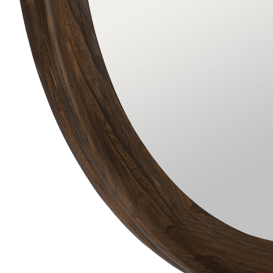 ESPEJO NATURAL MADERA PAULONIA 110,50 X 110,50 X 5 CM