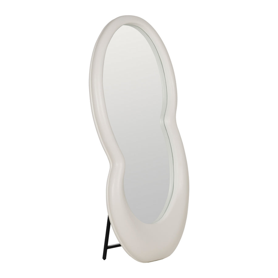 WHITE MIRROR PU-MDF DECORATION 85 X 170 X 10 CM
