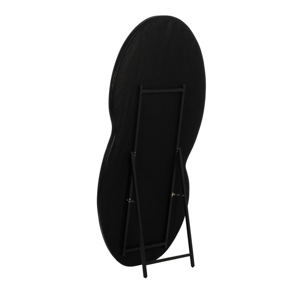 ESPEJO NEGRO PU-MDF DECORACIÓN 85 X 170 X 10 CM