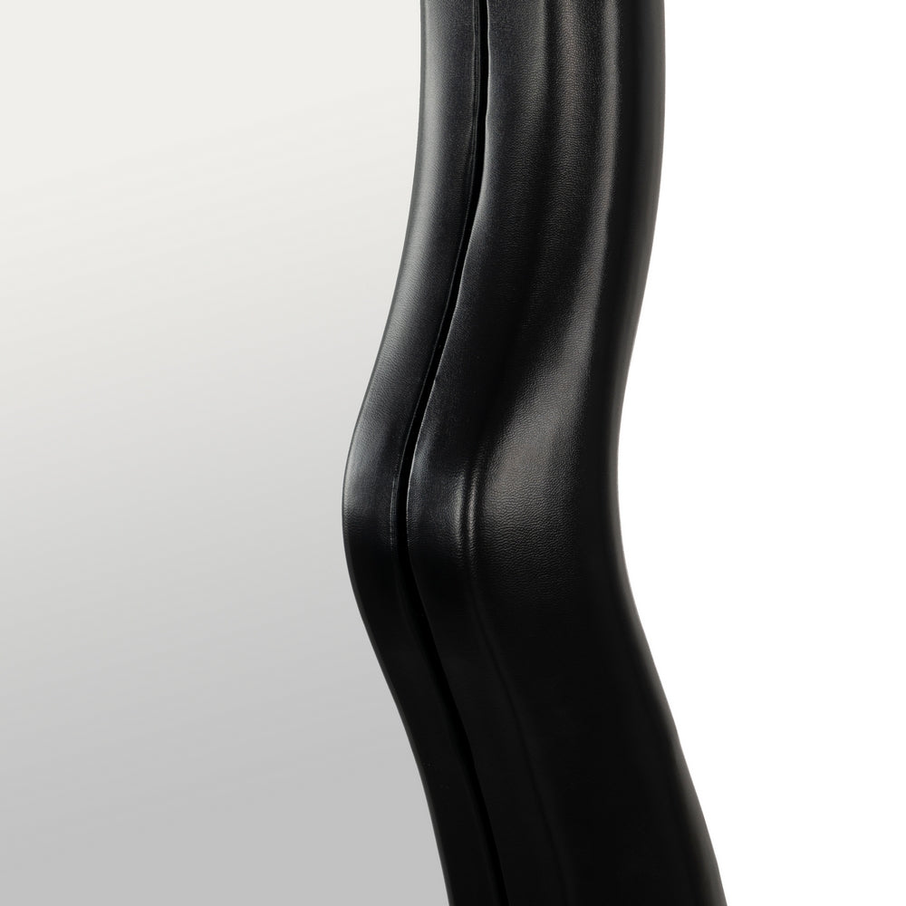 ESPEJO NEGRO PU-MDF DECORACIÓN 85 X 170 X 10 CM