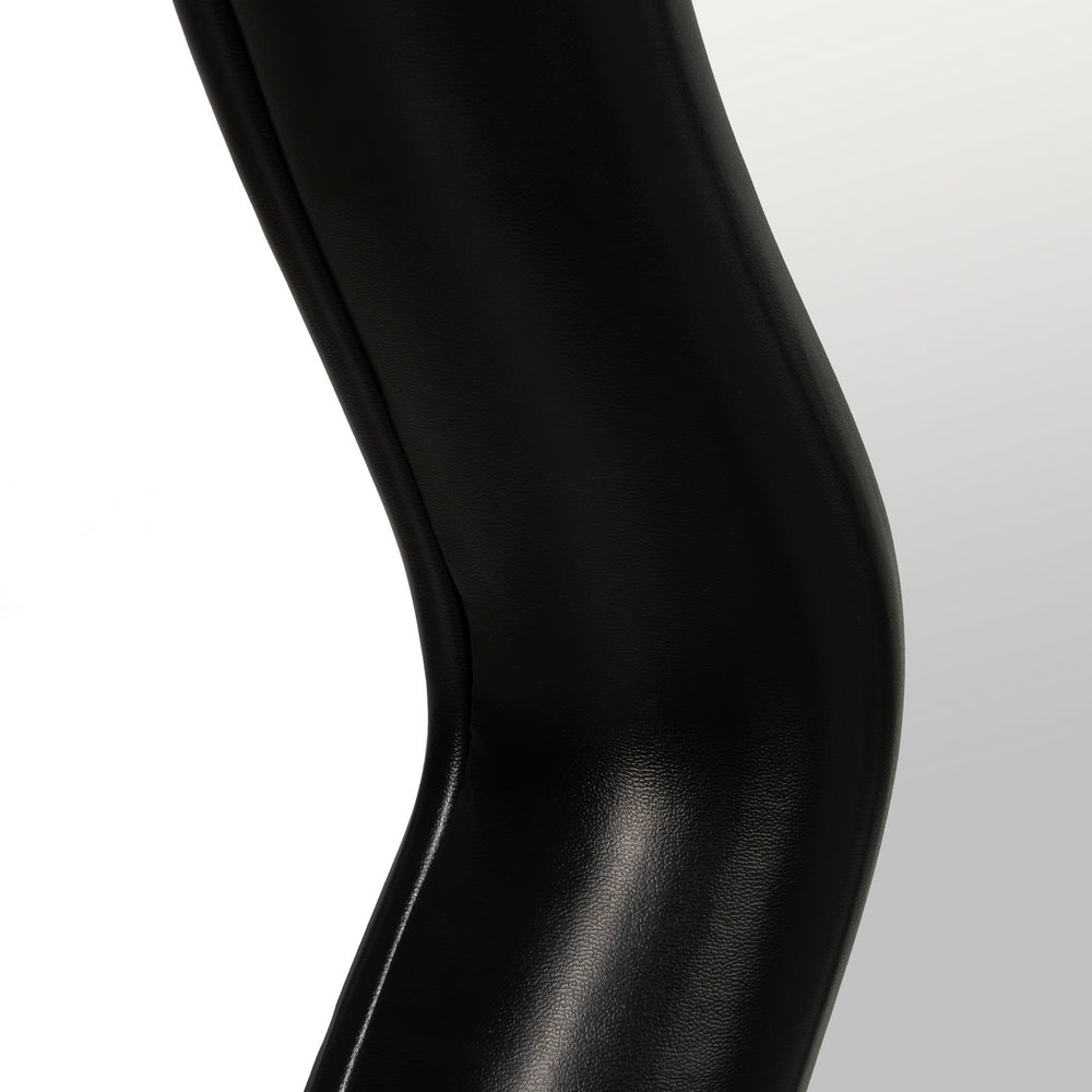 ESPEJO NEGRO PU-MDF DECORACIÓN 85 X 170 X 10 CM