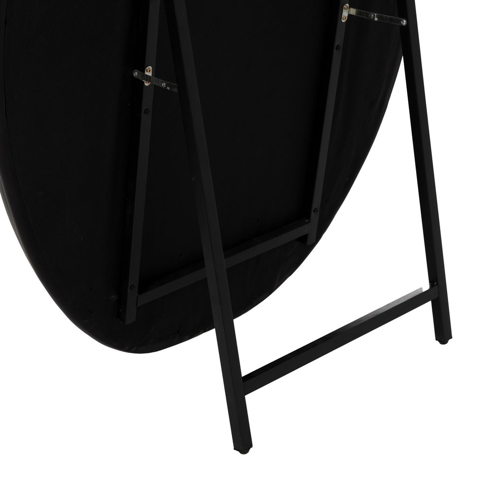 ESPEJO NEGRO PU-MDF DECORACIÓN 85 X 170 X 10 CM