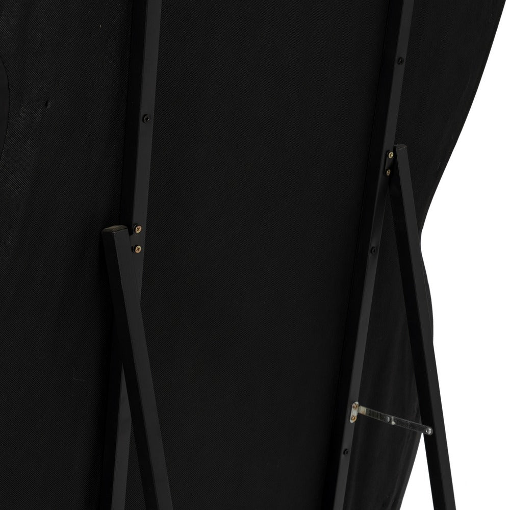 ESPEJO NEGRO PU-MDF DECORACIÓN 85 X 170 X 10 CM