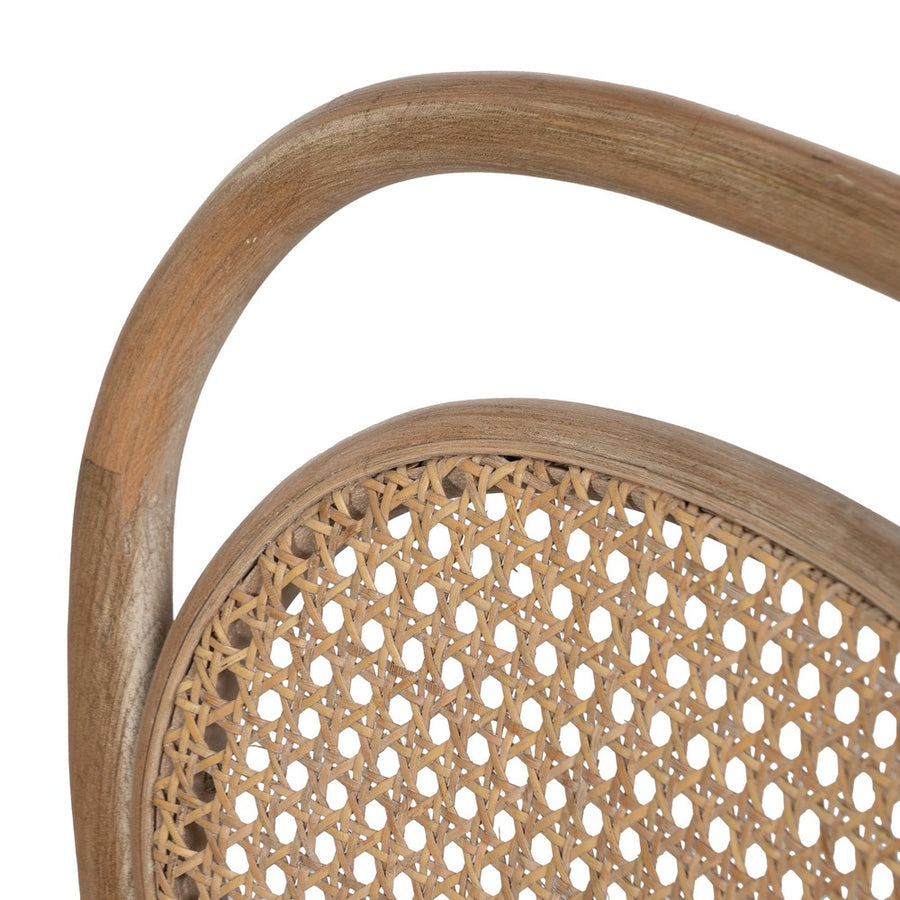 SILLA NATURAL-BEIGE TEJIDO-MADERA 41 X 41 X 89 CM