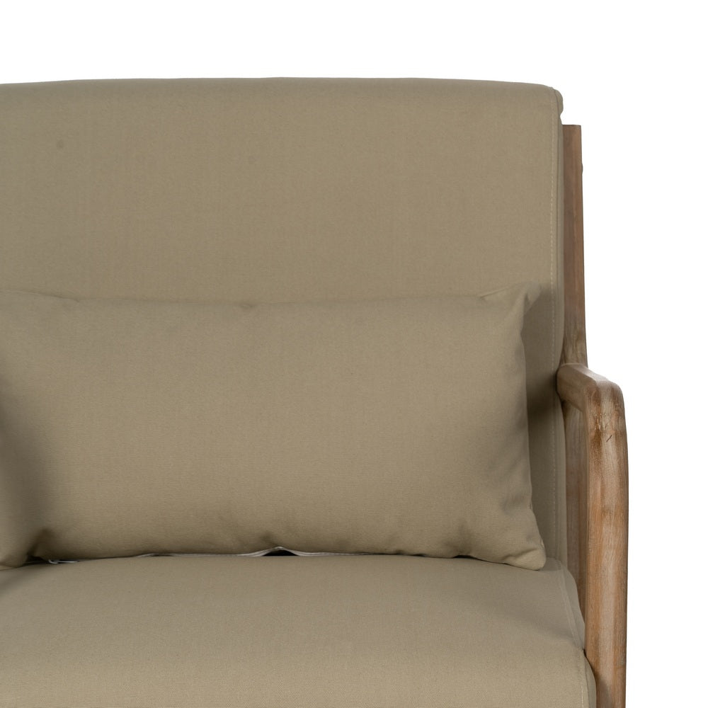 SILL�N NATURAL-BEIGE TEJIDO-MADERA 66 X 85 X 74 CM