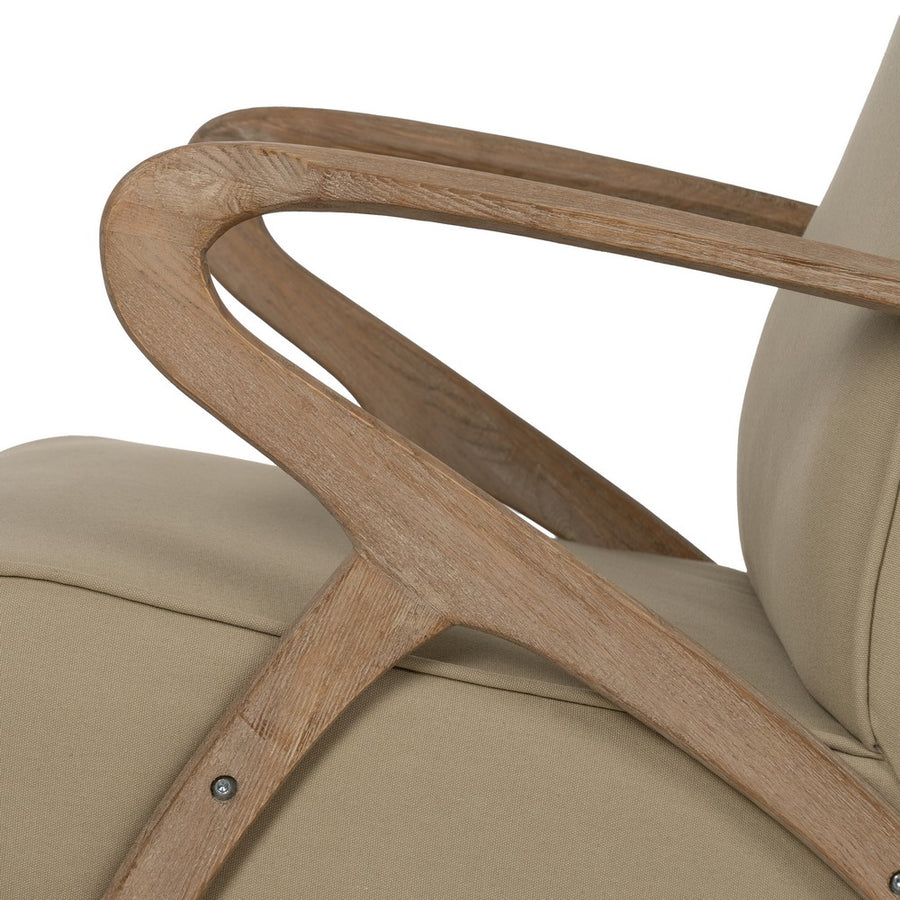 SILLÓN NATURAL-BEIGE TEJIDO-MADERA 57 X 55 X 85 CM