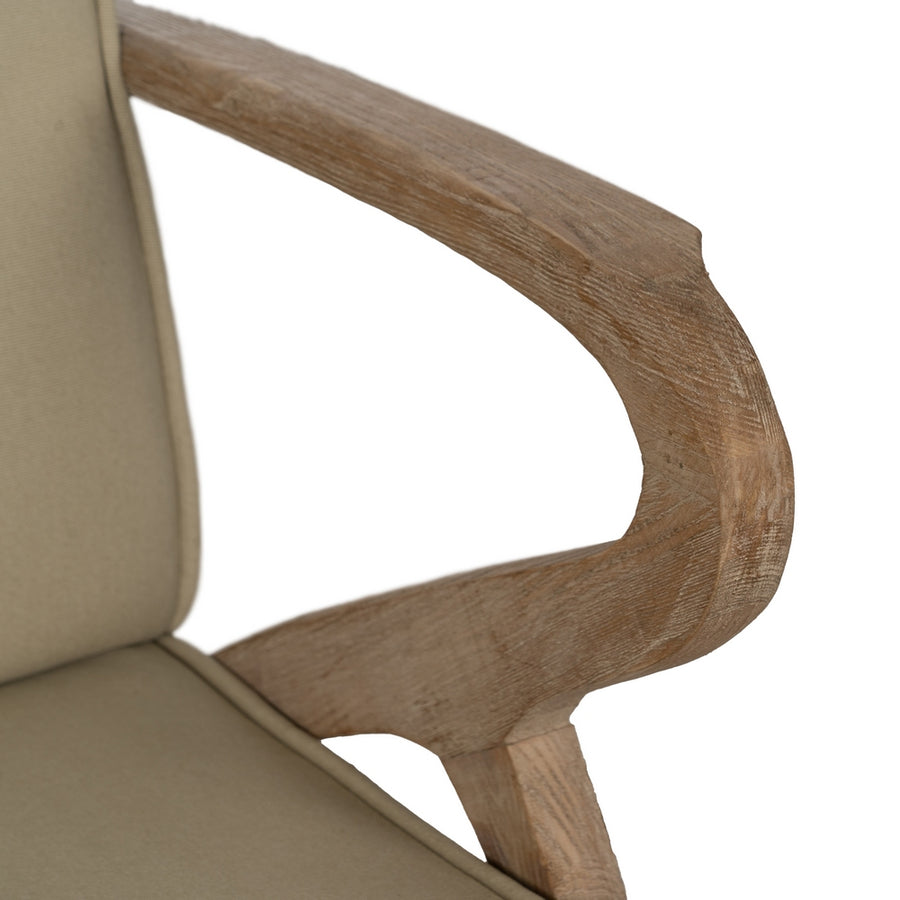 SILLÓN NATURAL-BEIGE TEJIDO-MADERA 57 X 55 X 85 CM