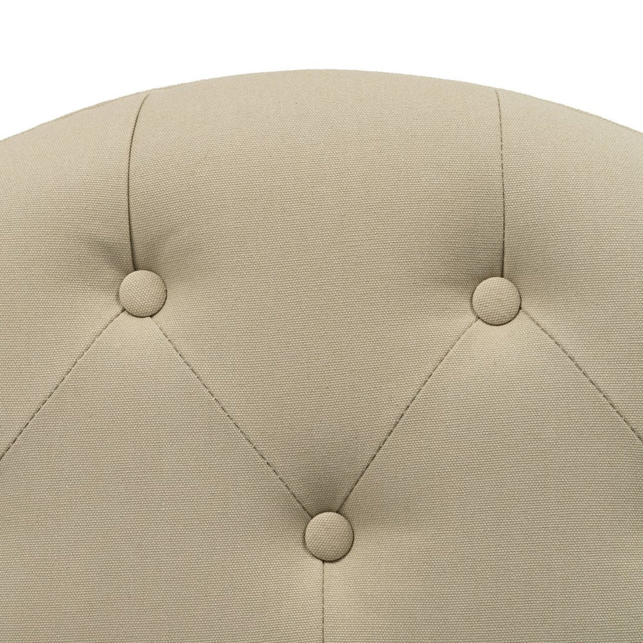 BANQUETA NATURAL-BEIGE TEJIDO-MADERA 70 X 36 X 48 CM