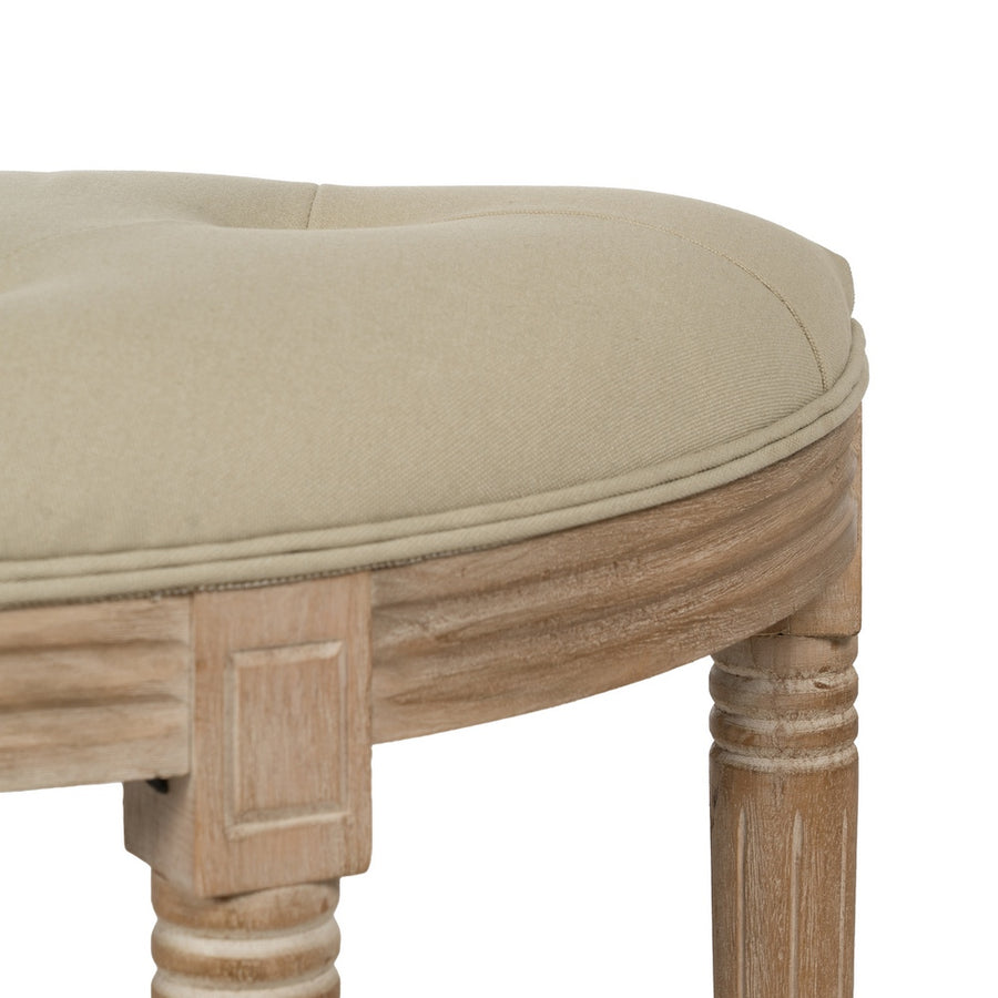 BANQUETA NATURAL-BEIGE TEJIDO-MADERA 70 X 36 X 48 CM