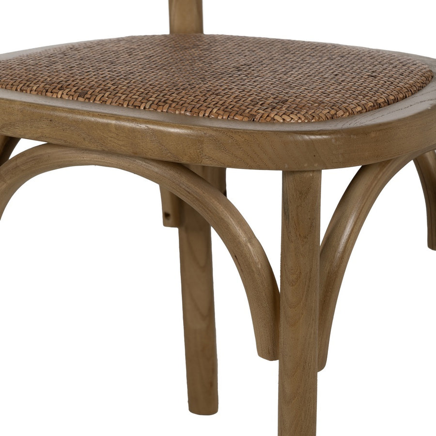 SILLA NATURAL MADERA DE OLMO CONTRACT 45 X 54 X 88,50 CM