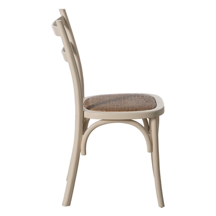 SILLA CREMA MADERA DE OLMO CONTRACT 45 X 54 X 88,50 CM