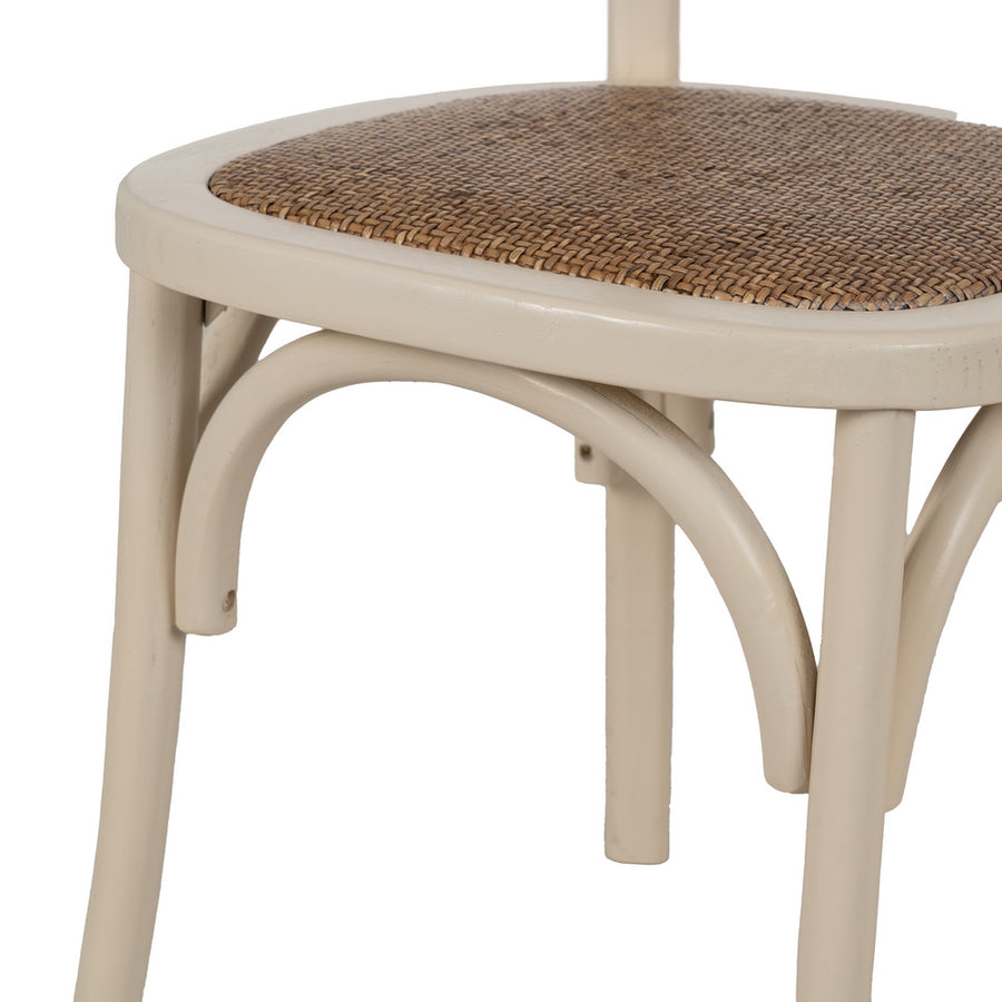 SILLA CREMA MADERA DE OLMO CONTRACT 45 X 54 X 88,50 CM