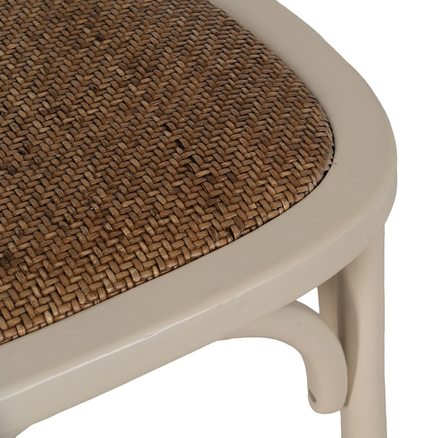 SILLA CREMA MADERA DE OLMO CONTRACT 45 X 54 X 88,50 CM