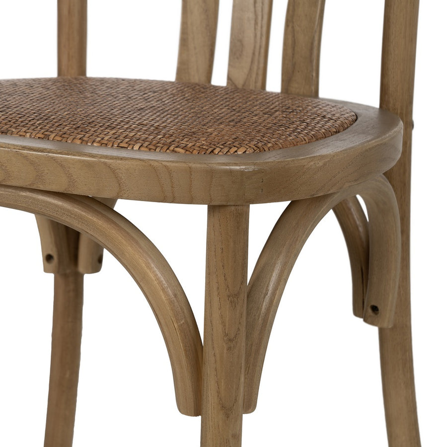 SILLA NATURAL MADERA DE OLMO CONTRACT 48 X 47 X 88,50 CM