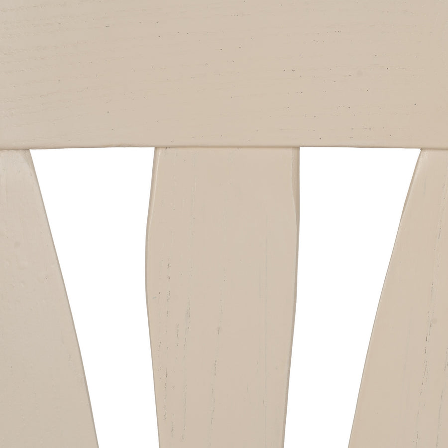 CONTRACT ELM WOOD CREAM CHAIR 48 X 47 X 88.50 CM