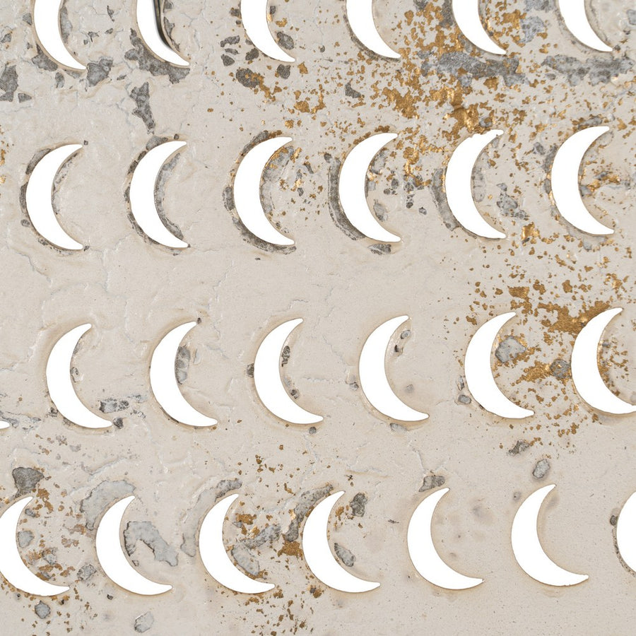 MURAL PARED PEZ BLANCO ROZADO METAL 40,50 X 3 X 31 CM