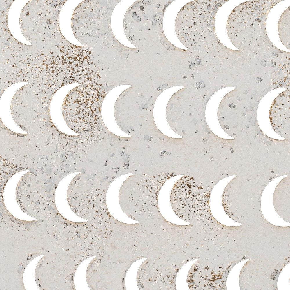 MURAL PARED PEZ BLANCO ROZADO METAL 49 X 3,50 X 37 CM