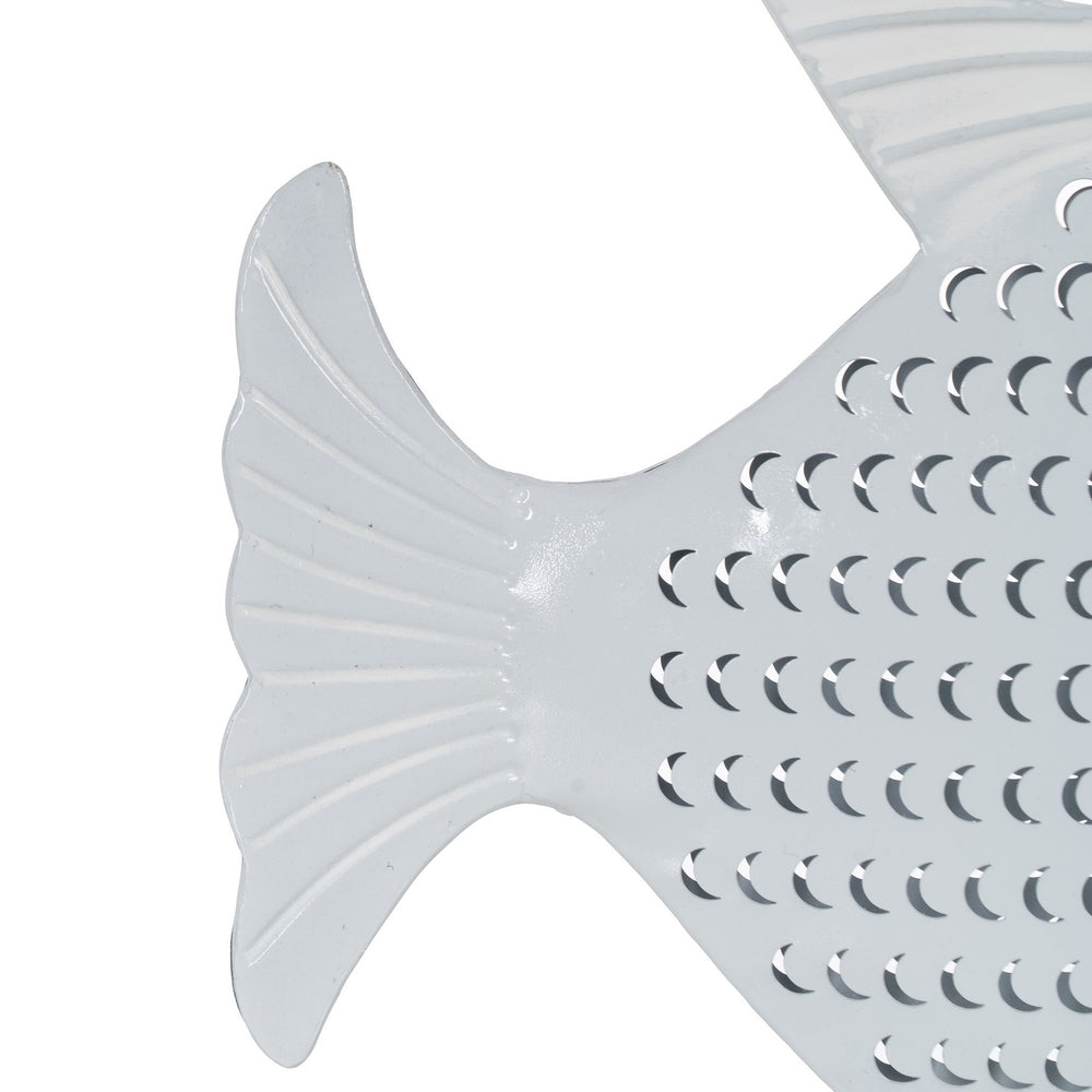 FIGURA PEZ BLANCO METAL 39 X 5 X 29 CM