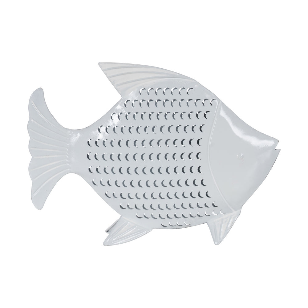 FIGURA PEZ BLANCO METAL 39 X 5 X 29 CM