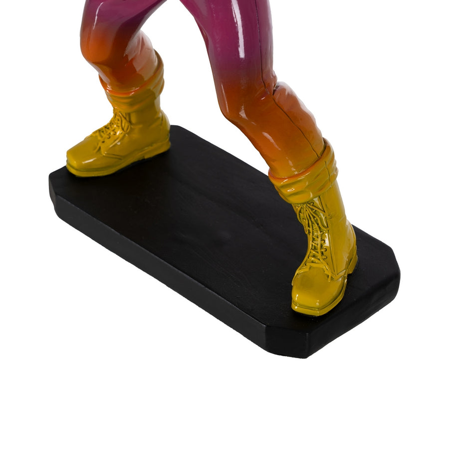 FIGURA CHICO MULTICOLOR RESINA 25 X 15 X 40,50 CM