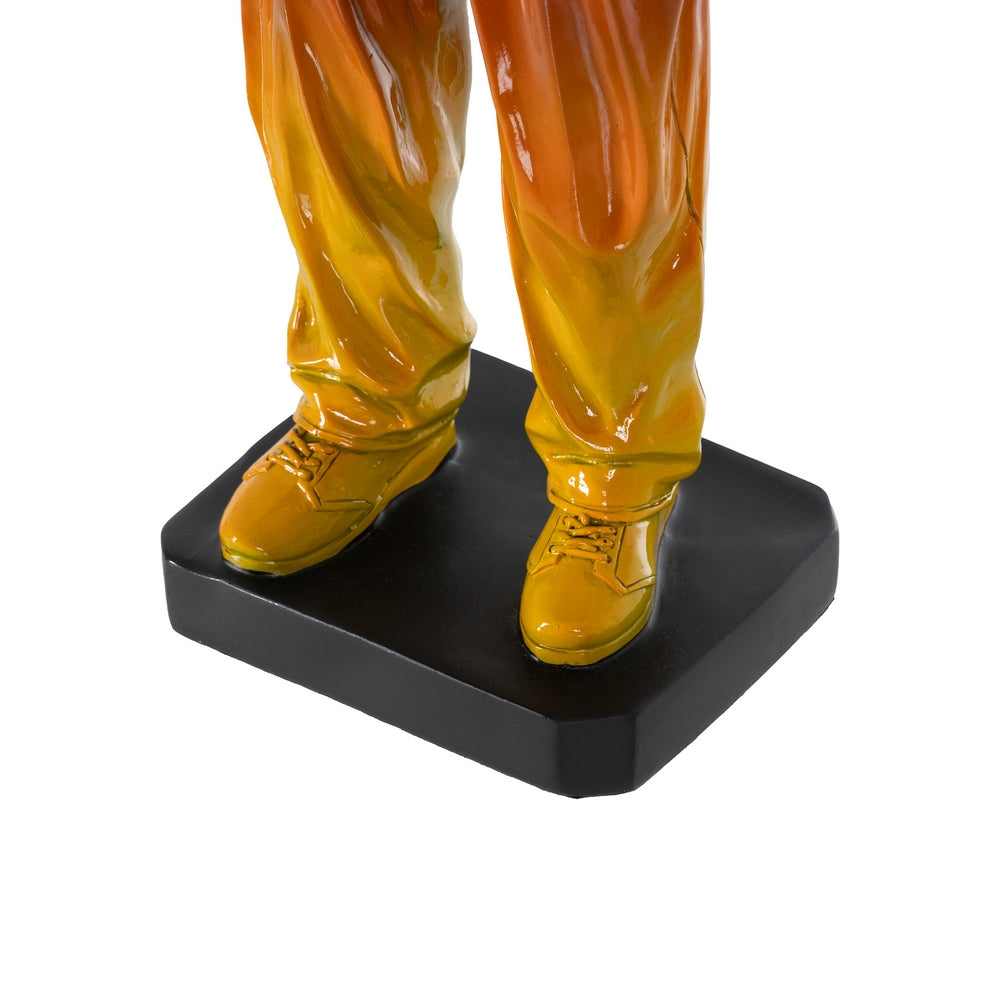 FIGURA CHICO MULTICOLOR RESINA 23 X 13,50 X 53 CM