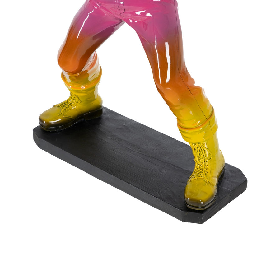 FIGURA CHICO MULTICOLOR RESINA 41,50 X 24 X 66,50 CM