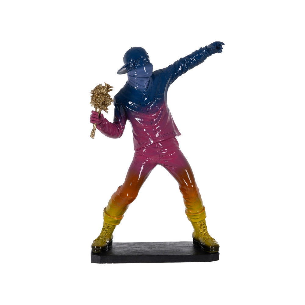 FIGURA CHICO MULTICOLOR RESINA 41,50 X 24 X 66,50 CM