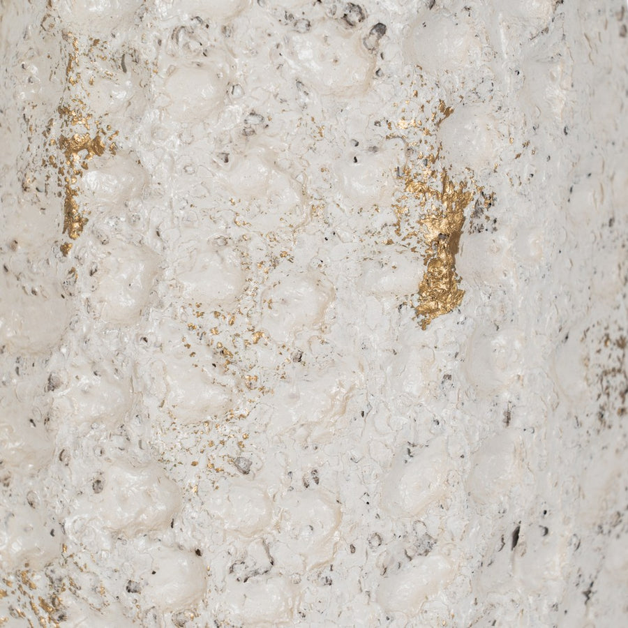 FIGURA SETA BEIGE METAL 33,50 X 33,50 X 38,50 CM
