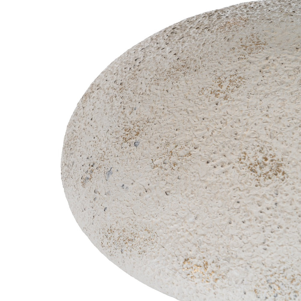 FIGURA SETA BEIGE METAL 39,50 X 39,50 X 48,50 CM