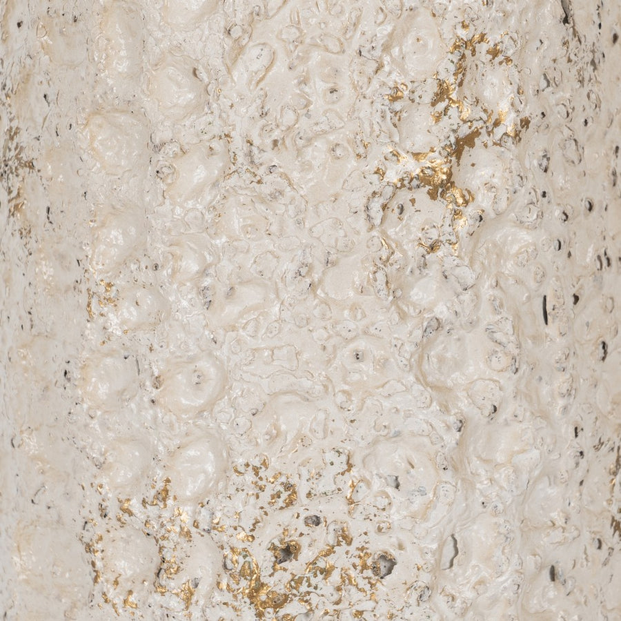 FIGURA SETA BEIGE METAL 39,50 X 39,50 X 48,50 CM