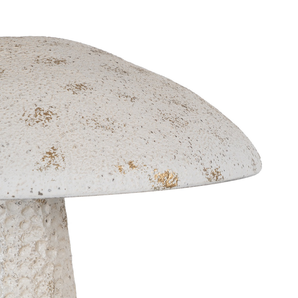 FIGURA SETA BEIGE METAL 51 X 51 X 58 CM