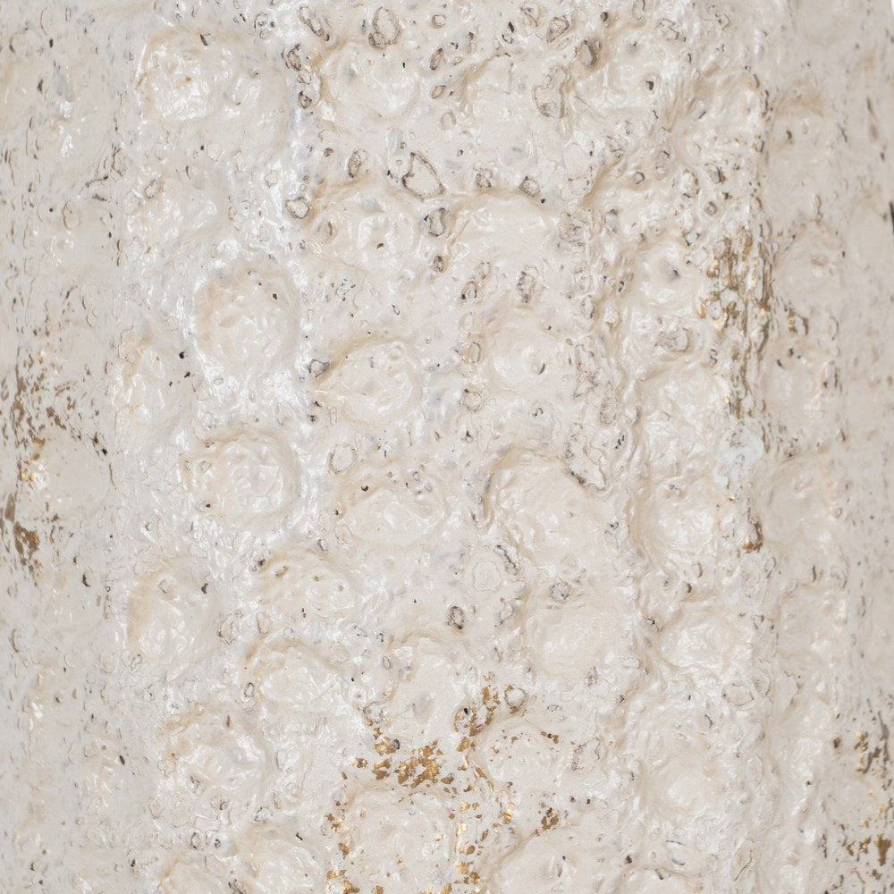 FIGURA SETA BEIGE METAL 51 X 51 X 58 CM