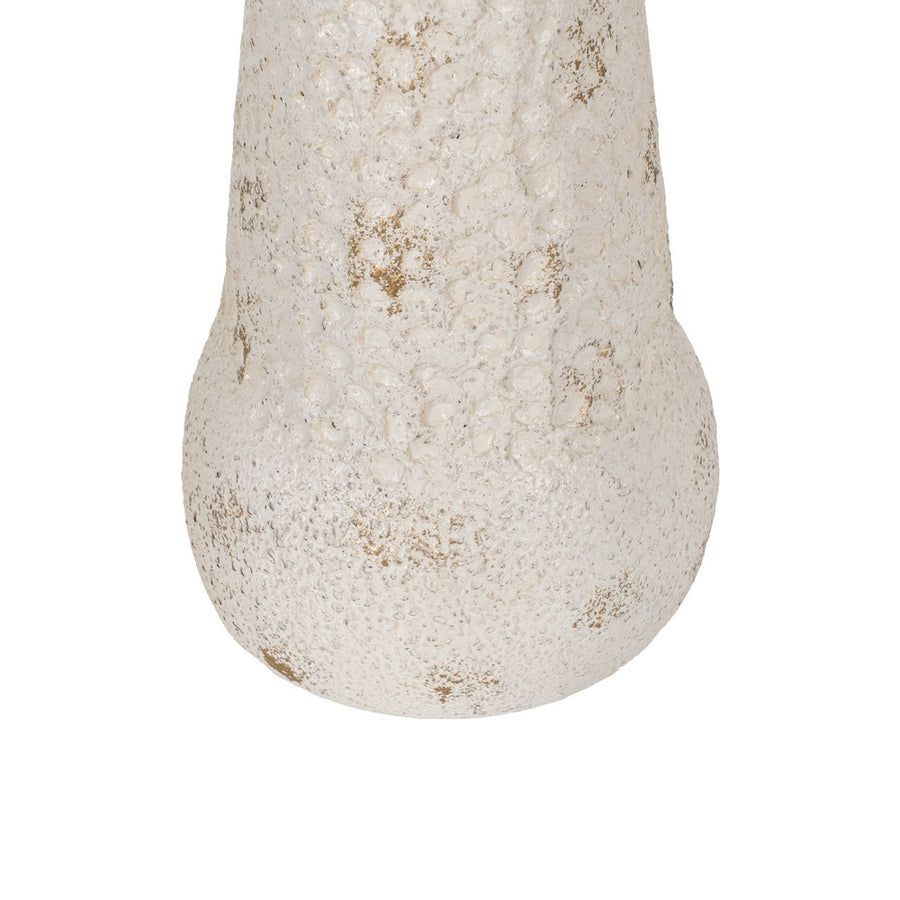 FIGURA SETA BEIGE METAL 51 X 51 X 58 CM