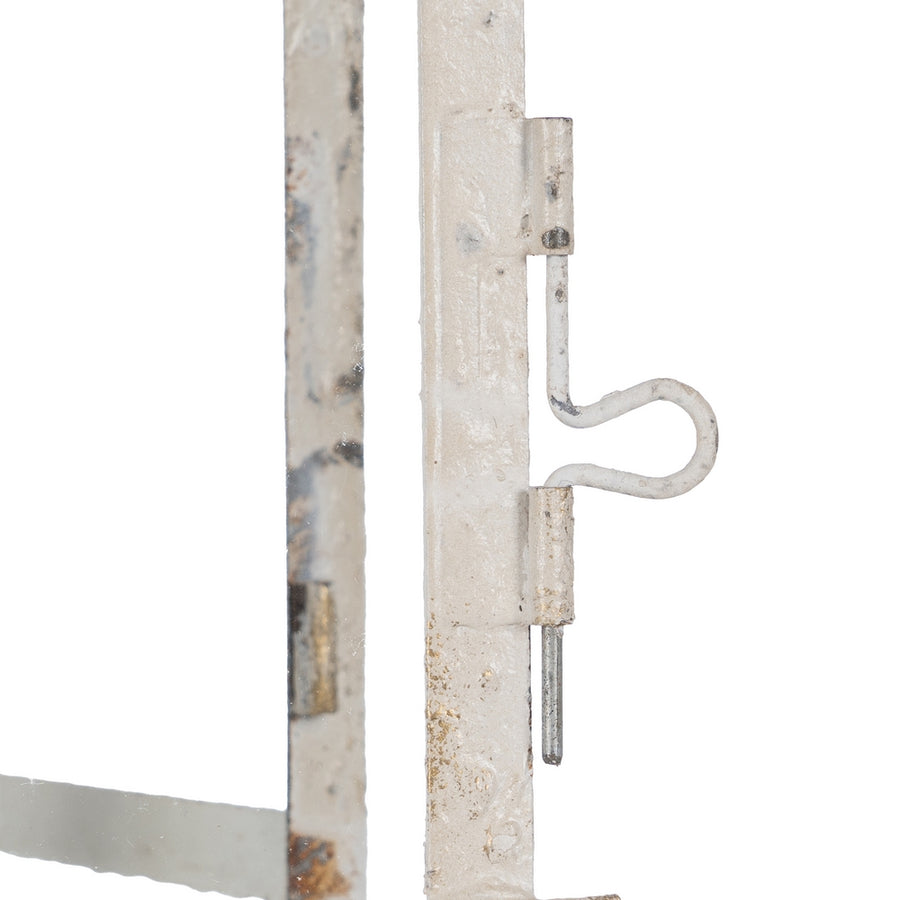 FAROL PORTAVELAS AZUL CLARO METAL 18 X 18 X 81 CM