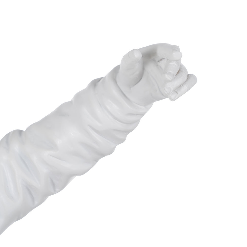 CHICO WHITE RESIN TABLE LAMP 32 X 13 X 52 CM