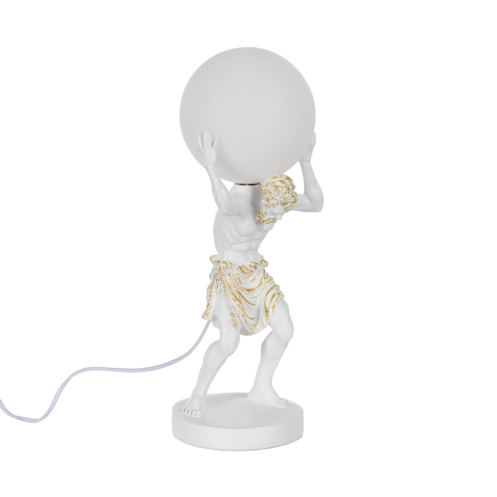 L�MPARA MESA BLANCO RESINA 18 X 17 X 44 CM