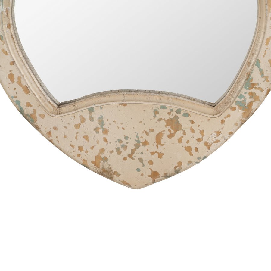 ESPEJO PEZ BLANCO ROZADO MADERA 26 X 2 X 39,50 CM