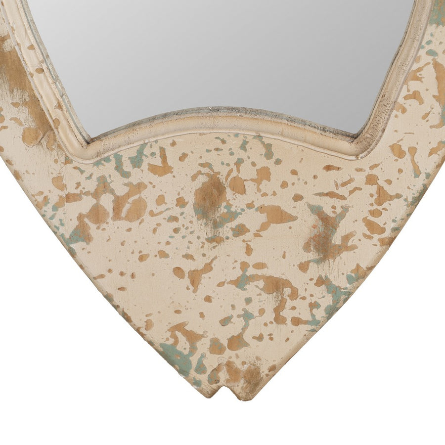 ESPEJO PEZ BLANCO ROZADO MADERA 26 X 2 X 49 CM