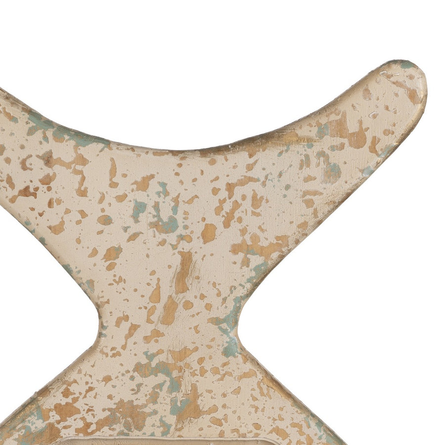 WHITE FISH MIRROR WORN WOOD 36 X 2 X 64 CM