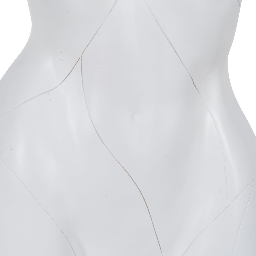 LÁMPARA MESA MUJER BLANCO RESINA 26,50 X 21 X 70,50 CM