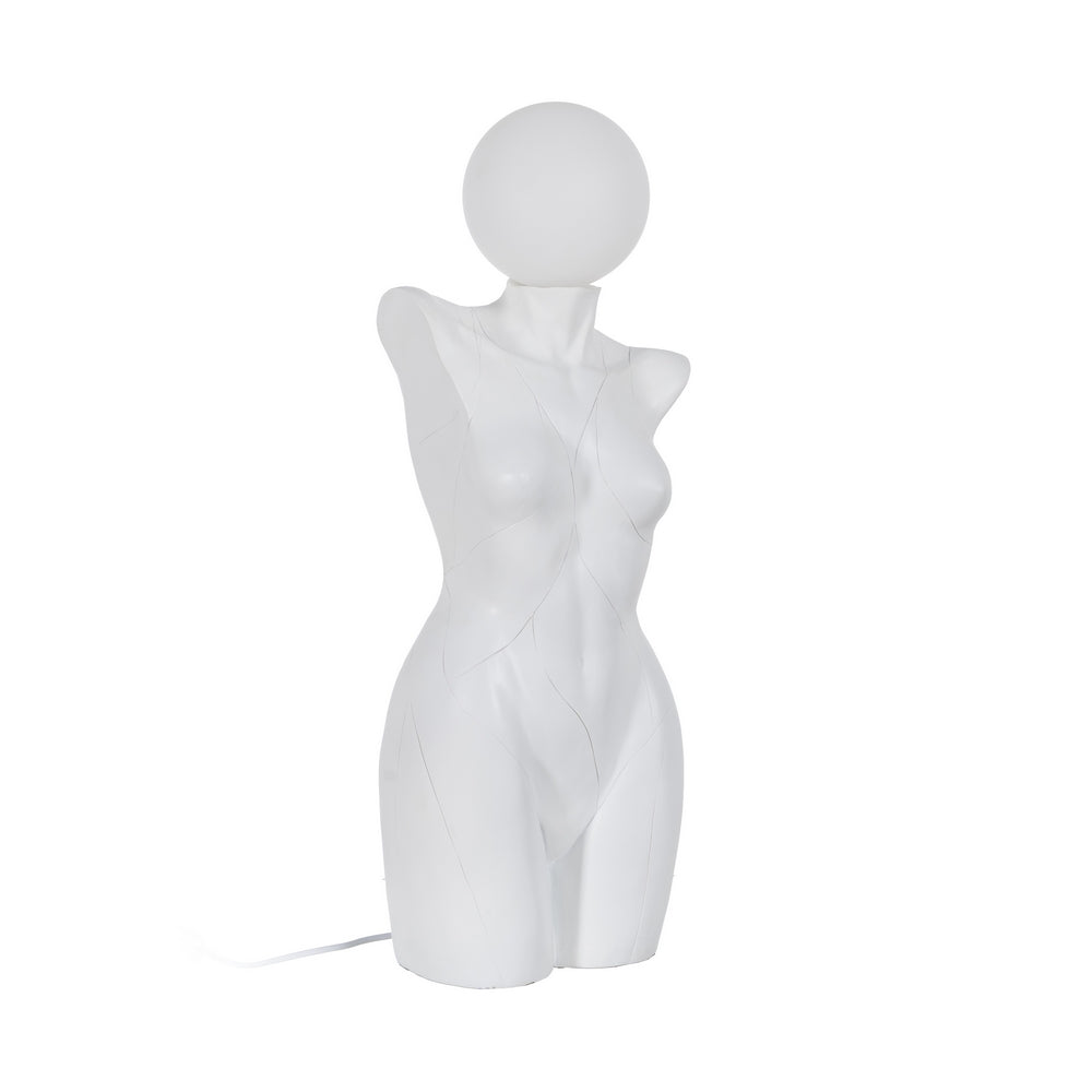 L�MPARA MESA MUJER BLANCO RESINA 26,50 X 21 X 70,50 CM